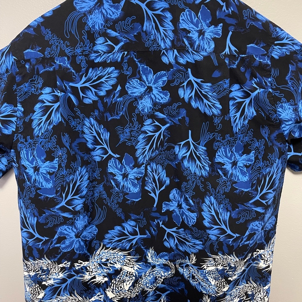 725 Originals Blue Floral Shirt - Picture 3 of 3